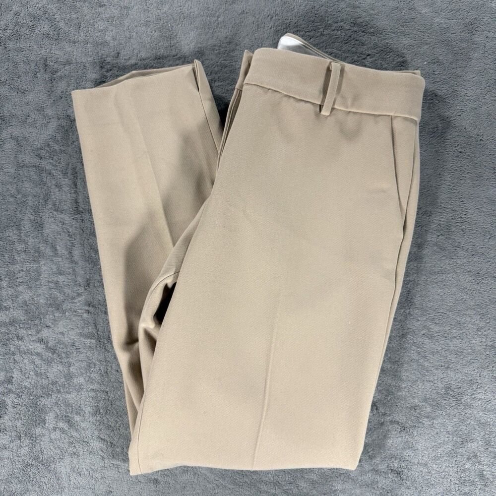 Talbots Hampshire Ankle Pants Womens 8 Beige Career Minimal Classic Timeless